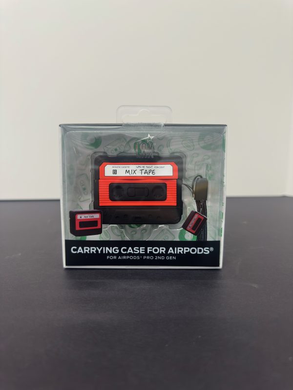 Retro Cassette AirPods Pro 2nd Gen Case – Shock-Absorbing Silicone | Wireless Charging Compatible | Bonus Accessories Included