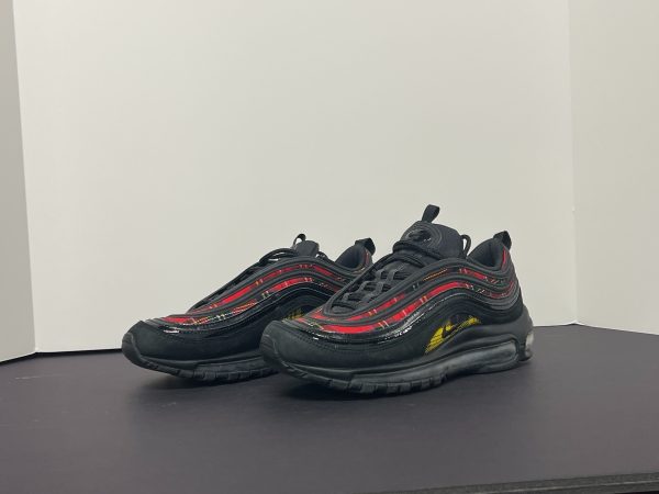 Nike Women’s Air Max 97 SE “Tartan” – Royal Stewart Plaid | Full-Length Air Cushioning | Size 8 | Streetwear Sneaker Drop