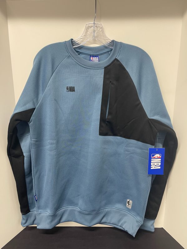NBA Blue & Black Panel Sweatshirt – Men’s Medium | Official Licensed Apparel | Minimalist Streetwear Edition
